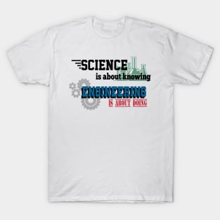 Science is about knowing T-Shirt